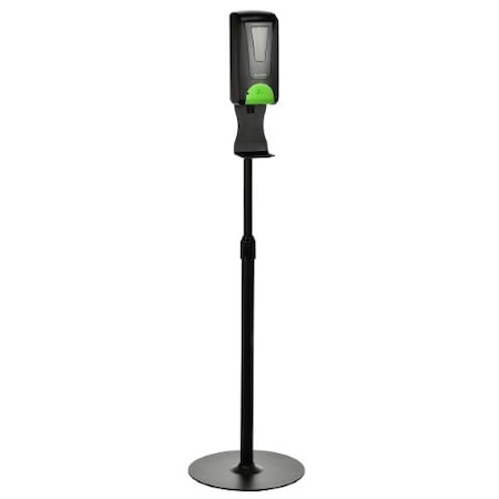 Alpine Industries Automatic Hands-Free Liquid/Gel Hand Sanitizer/Soap Dispenser with Floor Stand, 1200 mL, Black ALP430-L-S-BLK